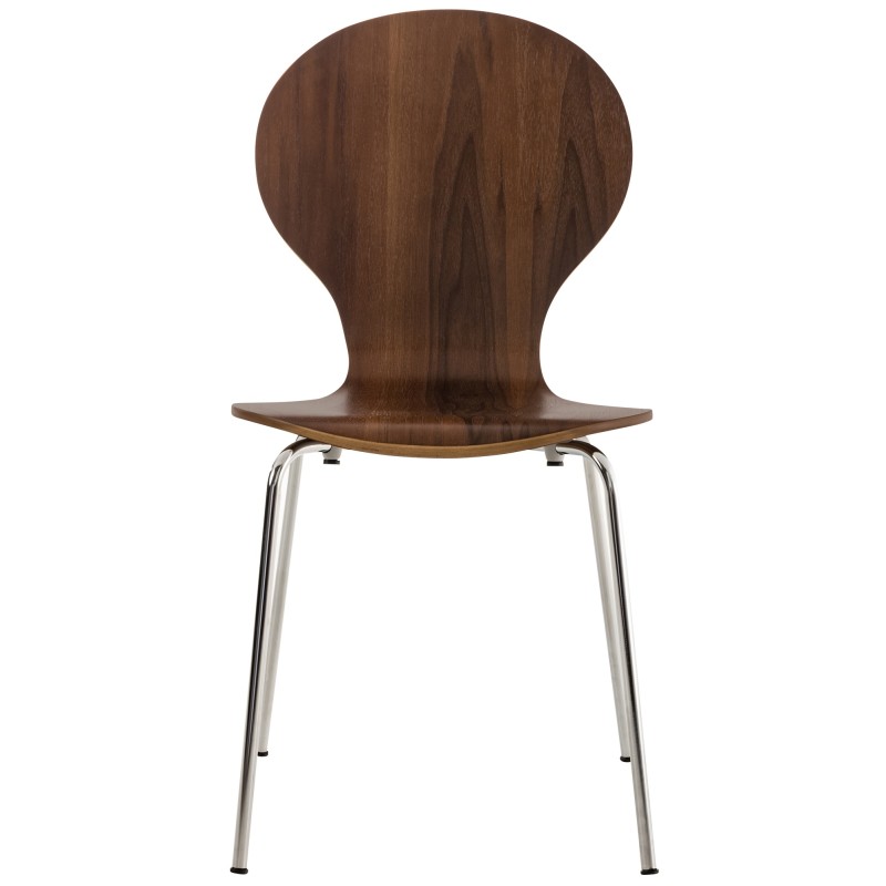 Juego de 4 sillas de visita Diego en nogal