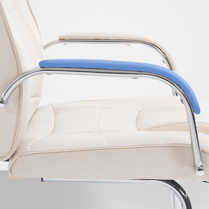 Silla de visita Attila color crema