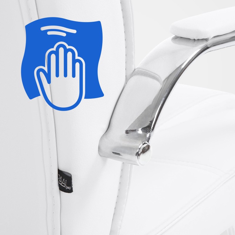 Silla de visita blanca Attila