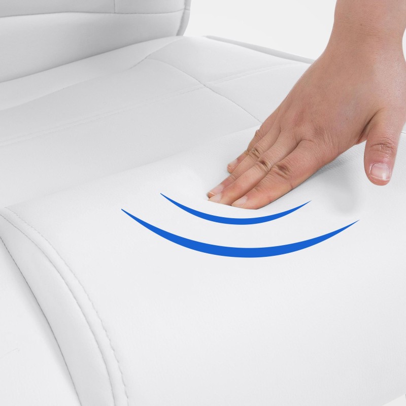 Silla de visita blanca Attila