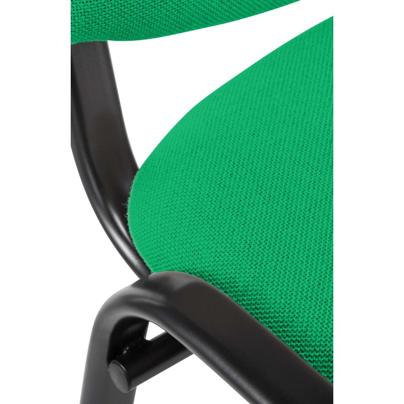 Silla de visita Ken en tela verde