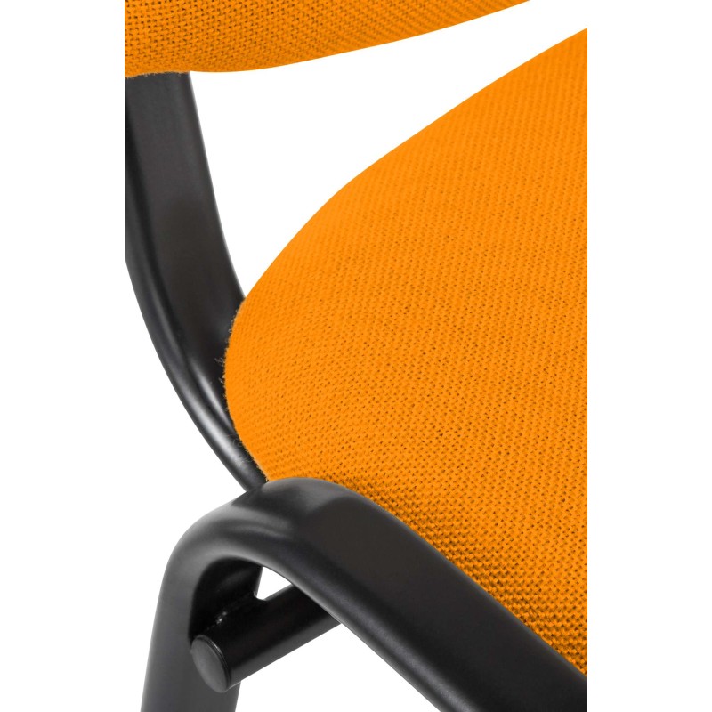 Silla de visita Ken en tela naranja