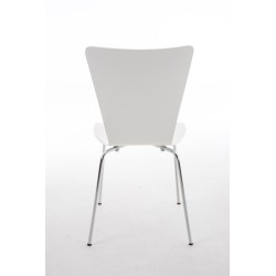 Juego de 2 sillas de visita blancas Aaron