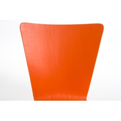 Juego de 2 sillas de visita Aaron de color naranja