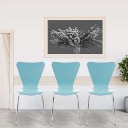 Juego de 2 sillas de visita Calisto en azul claro