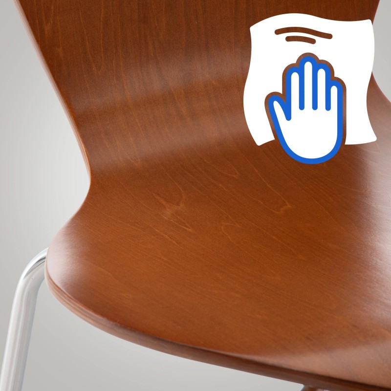 Juego de 2 sillas de visita Calisto marrones