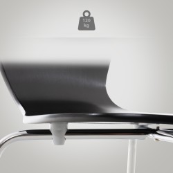 Juego de 2 sillas de visita Calisto negras