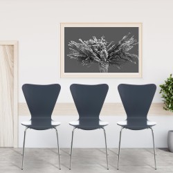 Juego de 4 sillas de visita Calisto gris