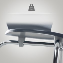 Juego de 4 sillas de visita Calisto gris