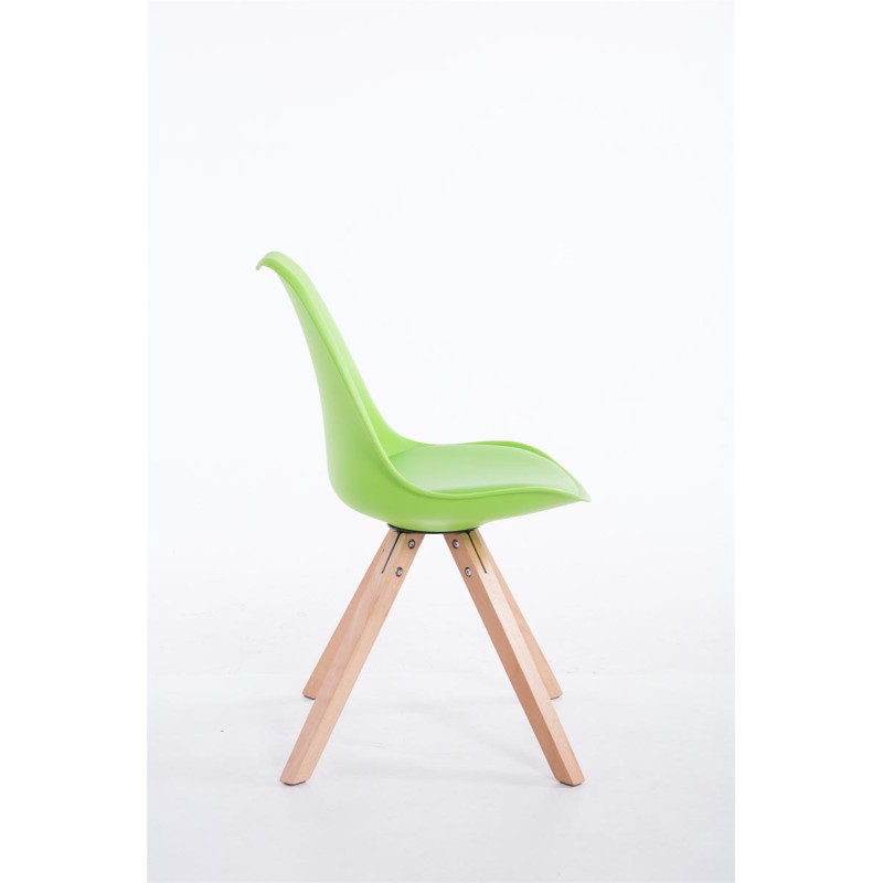 Silla de visita verde Toulouse Natura Square