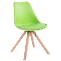 Silla de visita verde Toulouse Natura Square