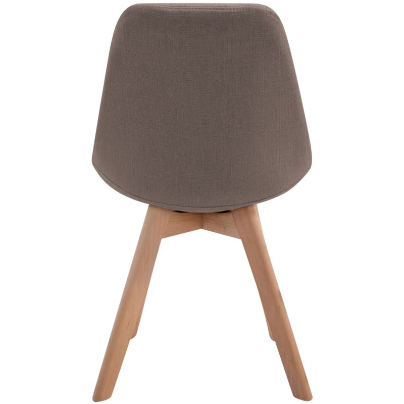 Silla de visita Borneo V2 Natura en tejido topo