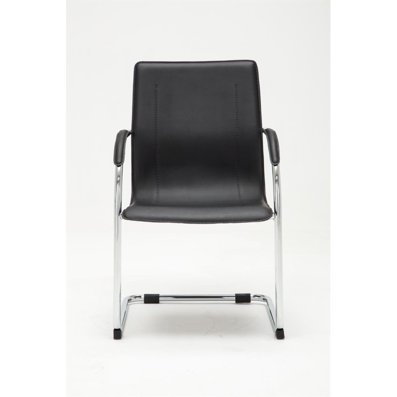 Silla de visita negra Melina V2