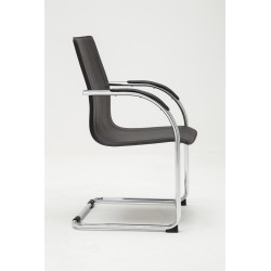 Silla de visita negra Melina V2