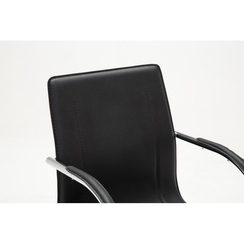 Silla de visita negra Melina V2