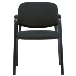 Silla de visita Ken PRO en tela negra