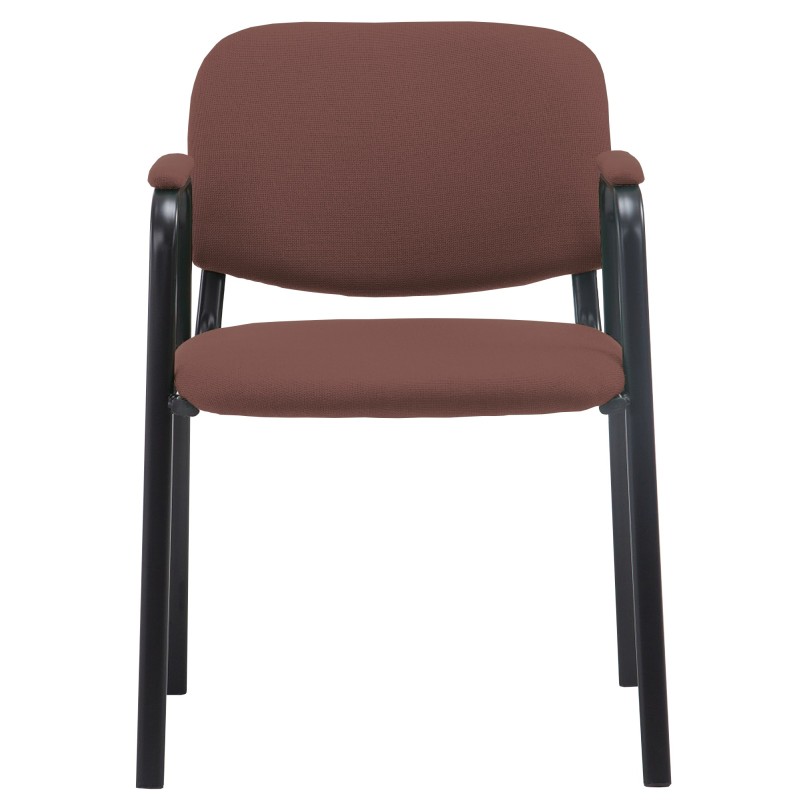Silla de visita Ken PRO en tela marrón