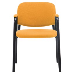 Silla de visita Ken PRO en tela naranja