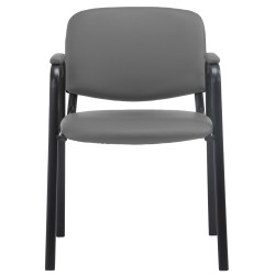 Silla de visita Ken PRO en polipiel gris