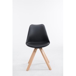 Silla de visita Toulouse Natura Square negra