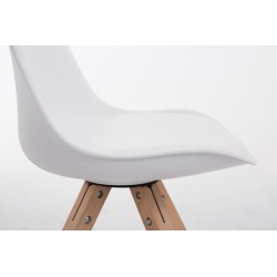 Silla de visita Toulouse Natura Square blanca