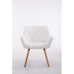 Silla de visita Cassidy Natura White