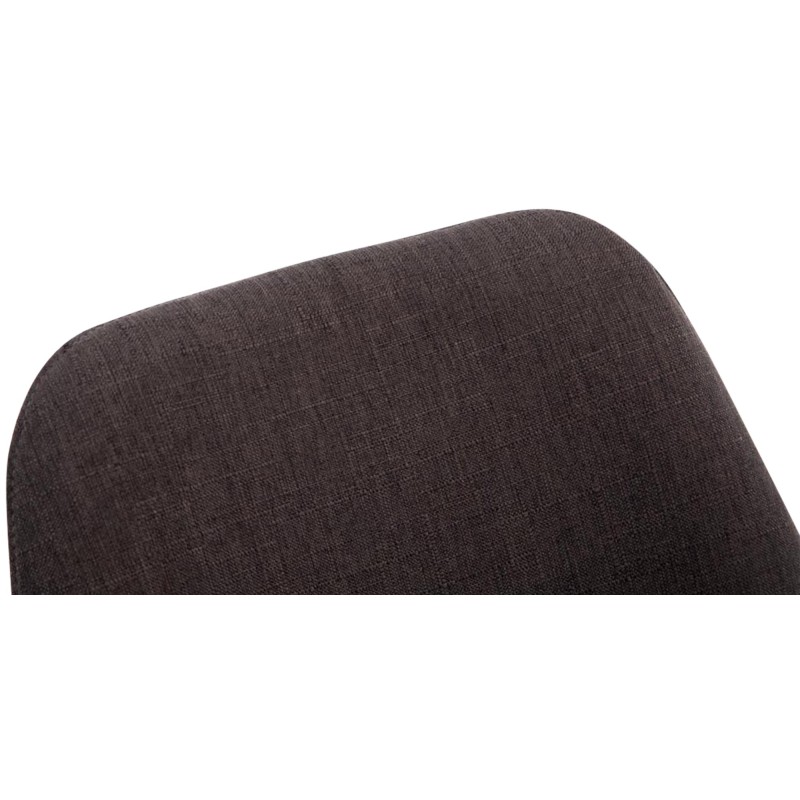 Silla de visita Borneo V2 en tela de nogal gris oscuro