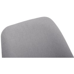 Silla de visita Borneo V2 en tela de nogal gris