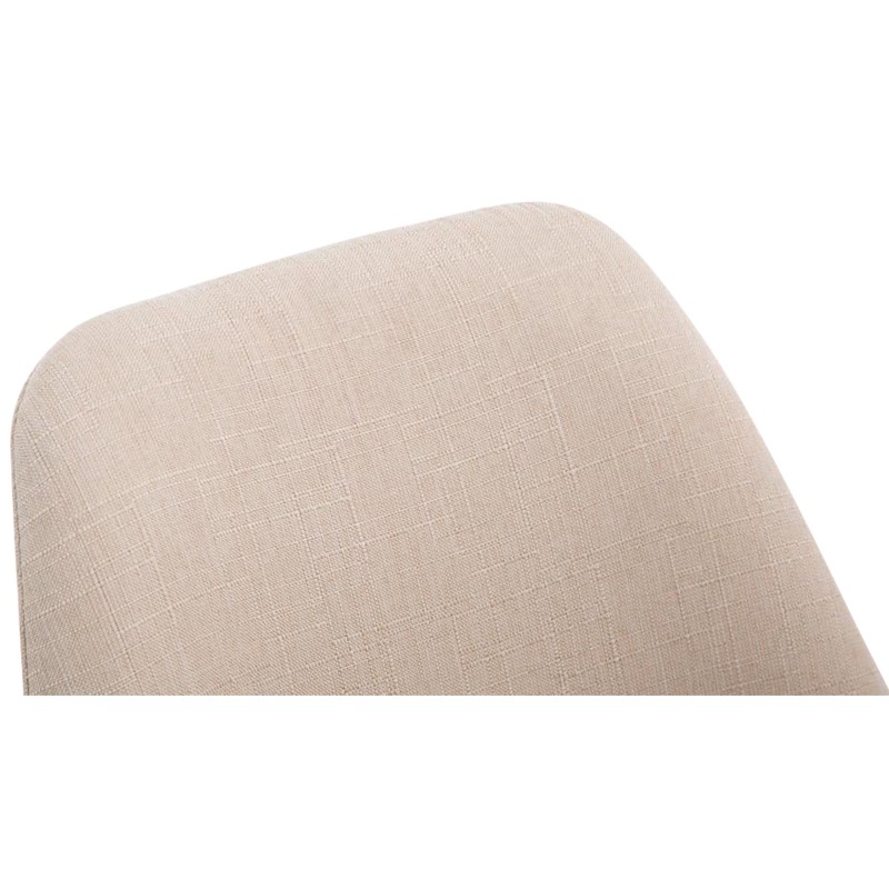 Silla de visita Borneo V2 en tela color blanco crema