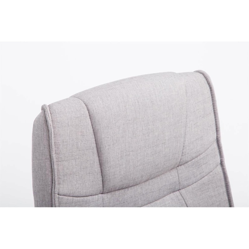 Silla de visita Attila en tela gris