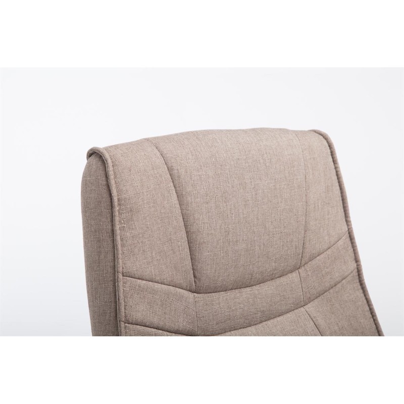 Silla de visita Attila en tela color topo