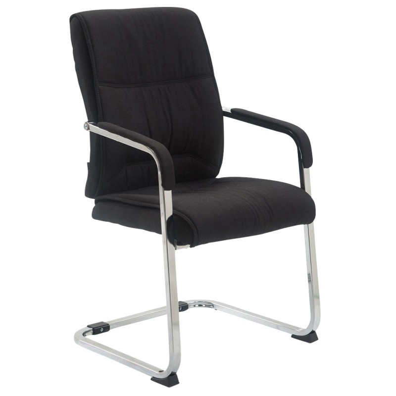 Silla de visita Anubis XL en tela negra