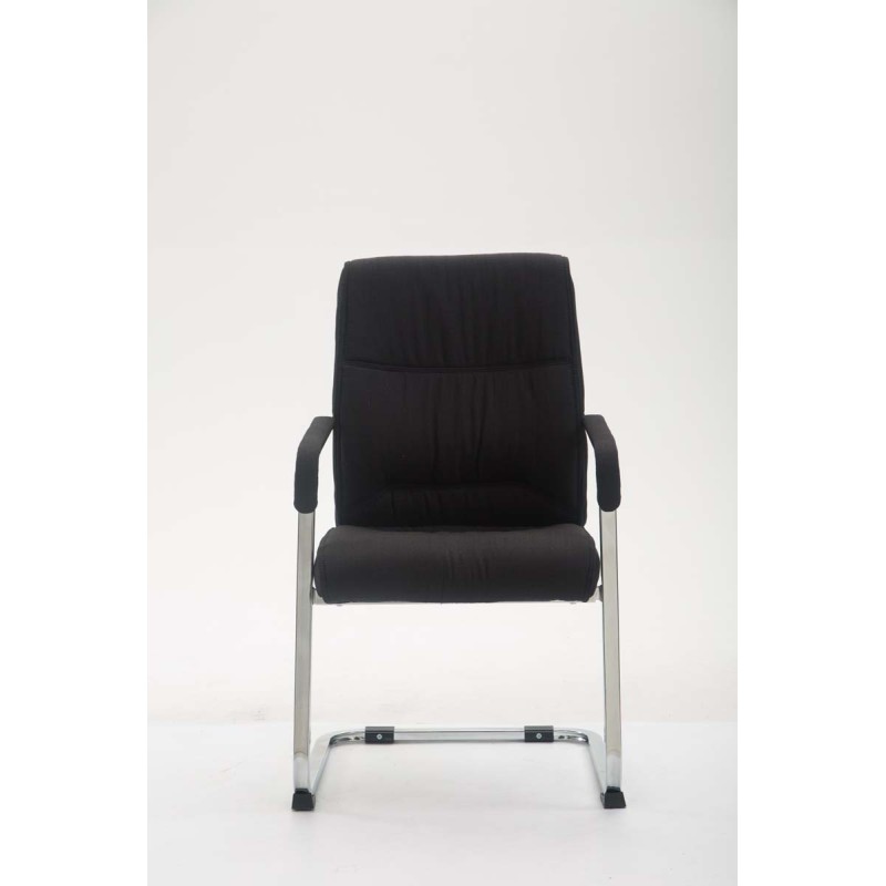 Silla de visita Anubis XL en tela negra