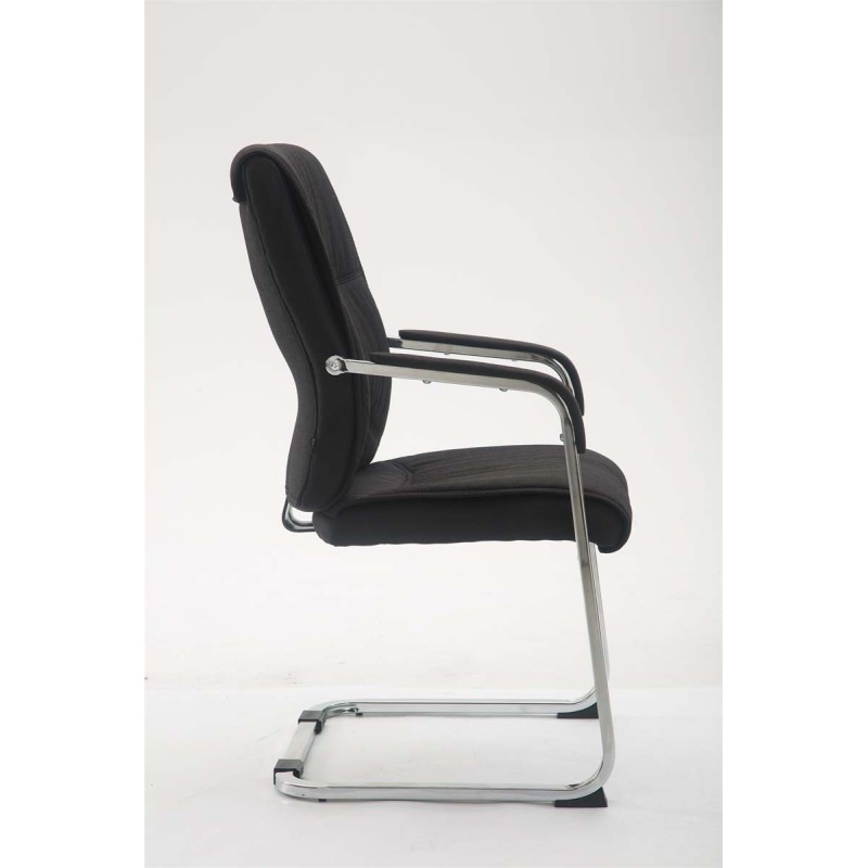 Silla de visita Anubis XL en tela negra