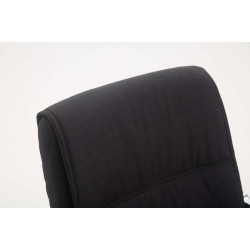 Silla de visita Anubis XL en tela negra