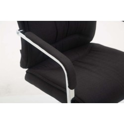 Silla de visita Anubis XL en tela negra