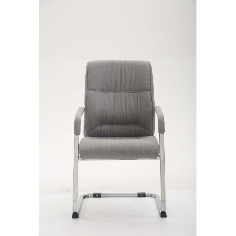 Silla de visita Anubis XL en tela gris