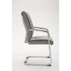 Silla de visita Anubis XL en tela gris