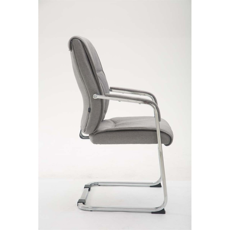 Silla de visita Anubis XL en tela gris