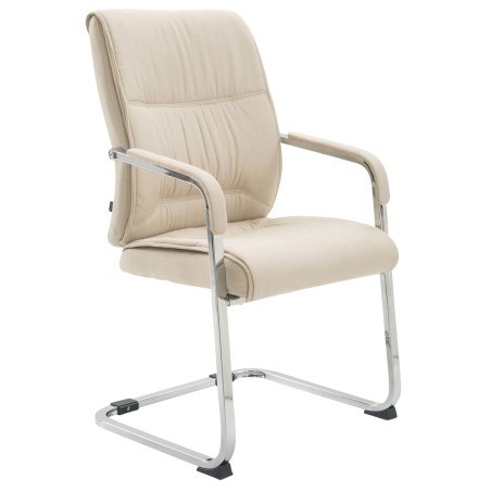 Silla de visita Anubis XL en tela color crema