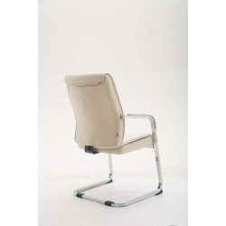 Silla de visita Anubis XL en tela color crema
