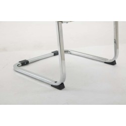 Silla de visita Anubis XL en tela color crema