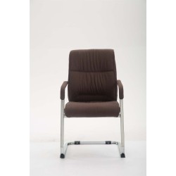 Silla de visita Anubis XL en tela marrón
