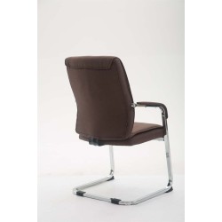 Silla de visita Anubis XL en tela marrón