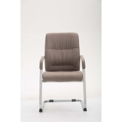 Silla de visita XL Anubis en tejido topo