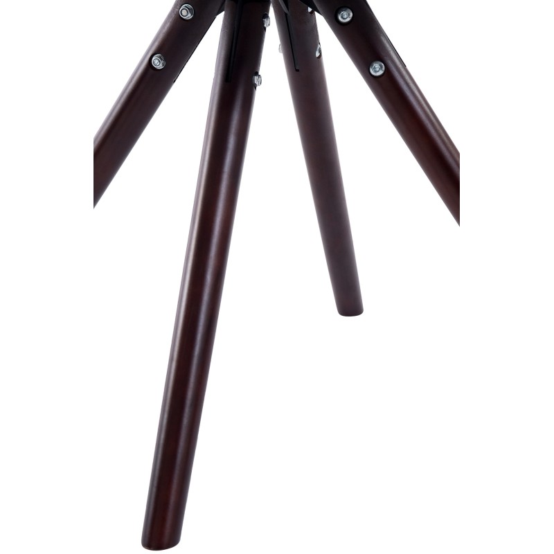 Silla de visita redonda Laval Cappuccino marrón