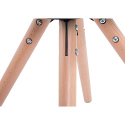 Silla de visita redonda Laval Natura color crema