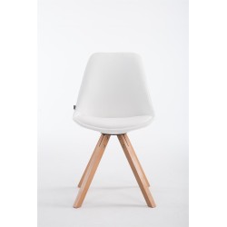 Silla de visita Laval Natura Square blanca