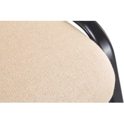 Silla de visita Ken V2 en tela color crema