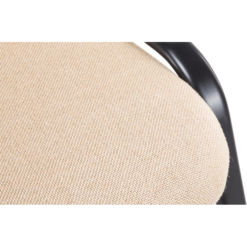 Silla de visita Ken V2 en tela color crema